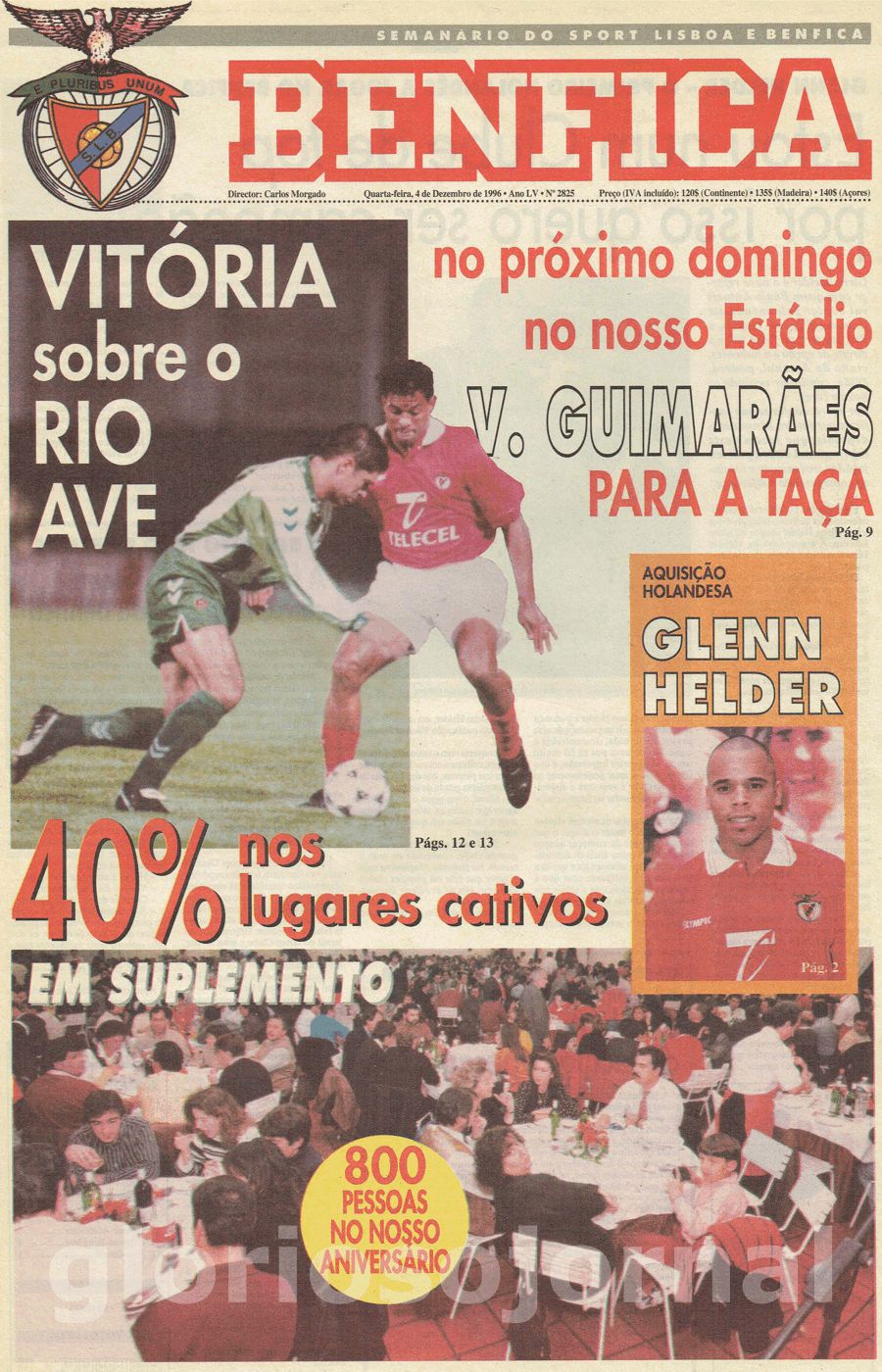 jornal o benfica 2825 1996-12-04